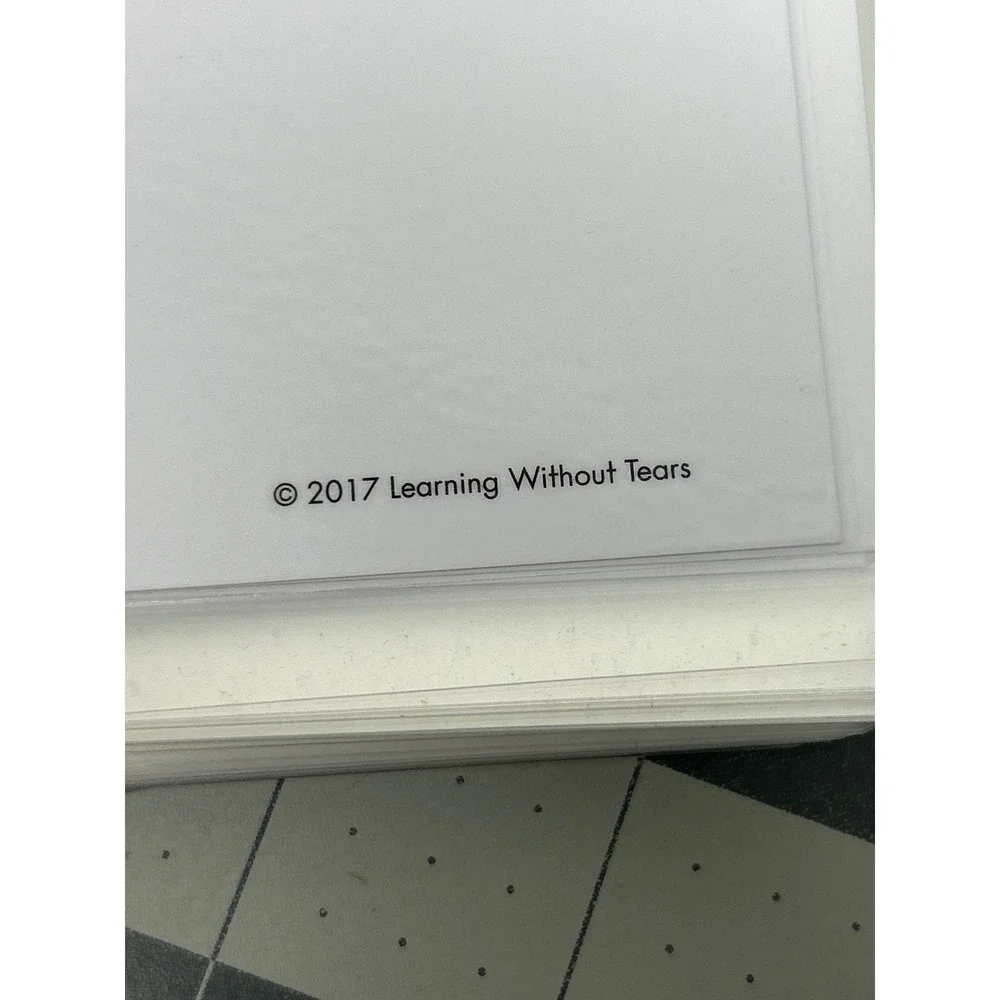 Learning Without Tears Print and Number Wall Cards Laminated Set Complete